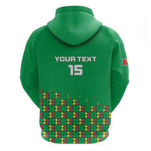 Custom Guinea Bissau Football Hoodie African Wild Dog - Go Djurtus
