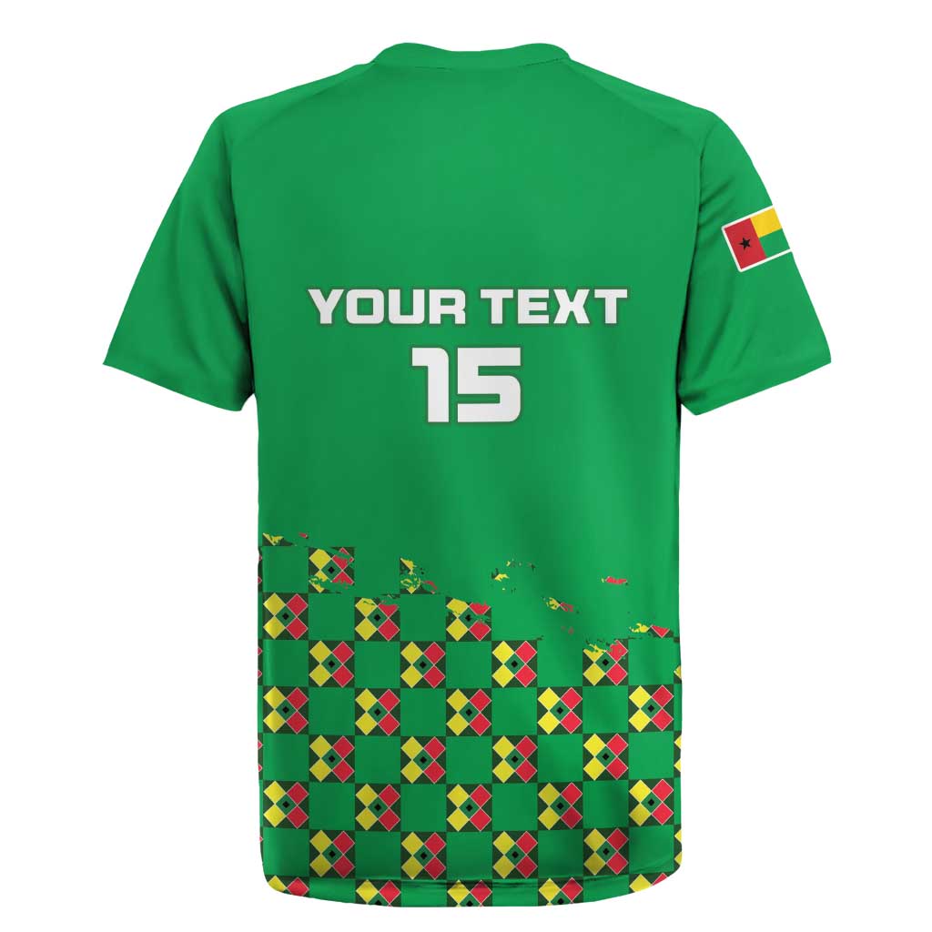 Custom Guinea Bissau Football Rugby Jersey African Wild Dog - Go Djurtus