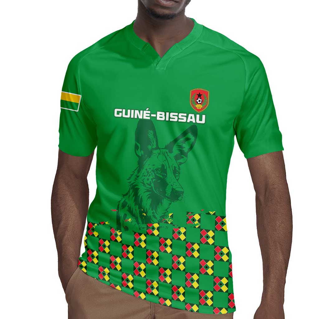 Custom Guinea Bissau Football Rugby Jersey African Wild Dog - Go Djurtus
