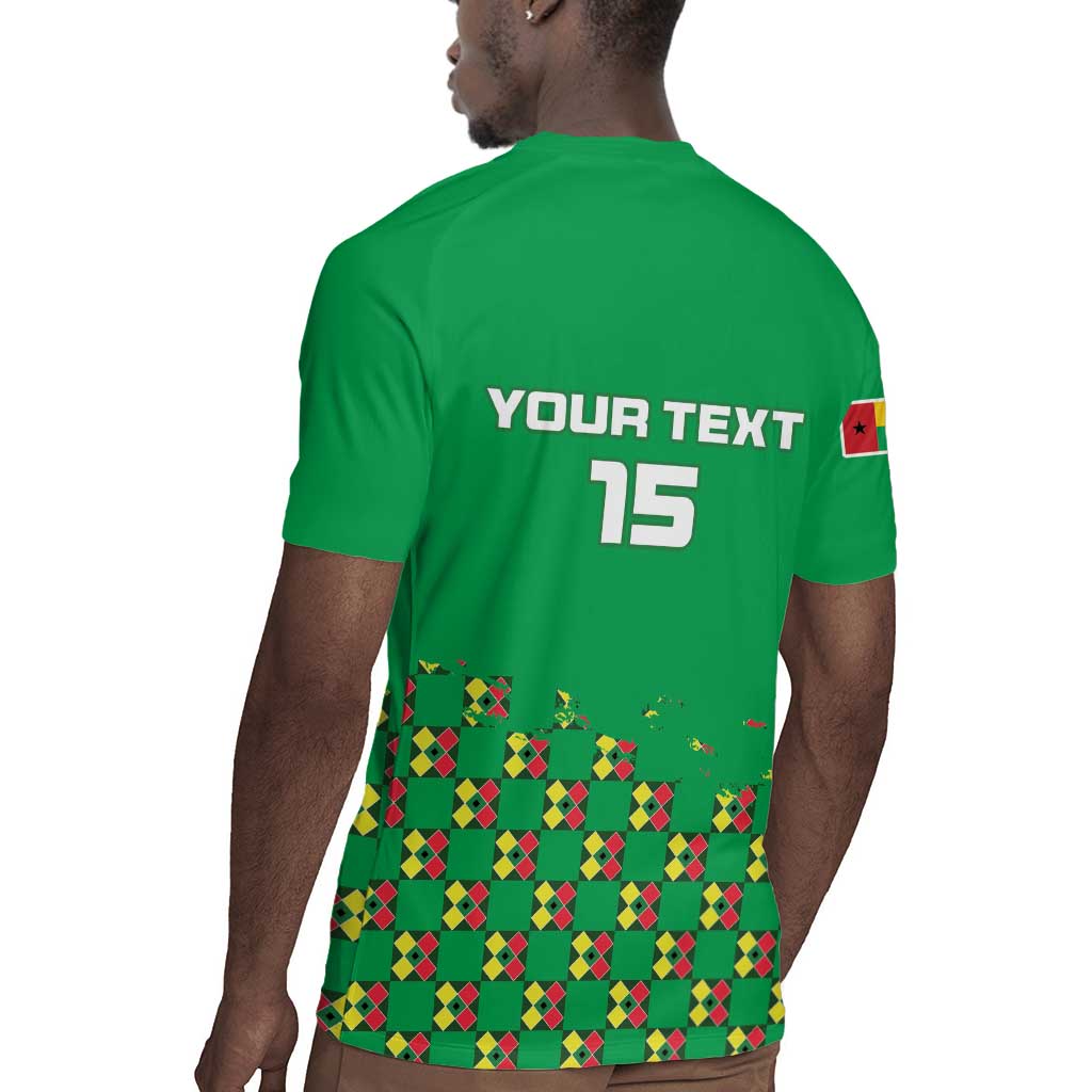 Custom Guinea Bissau Football Rugby Jersey African Wild Dog - Go Djurtus