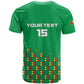 Custom Guinea Bissau Football T shirt African Wild Dog - Go Djurtus