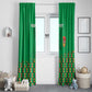Custom Guinea Bissau Football Window Curtain African Wild Dog - Go Djurtus