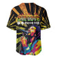 Afro-American Reggae Legend Bob Baseball Jersey One Love - Grunge Style