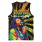 Afro-American Reggae Legend Bob Basketball Jersey One Love - Grunge Style - African Pride