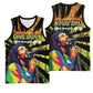 Afro-American Reggae Legend Bob Basketball Jersey One Love - Grunge Style - African Pride