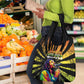 Afro-American Reggae Legend Bob Grocery Bag One Love - Grunge Style