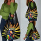 Afro-American Reggae Legend Bob Grocery Bag One Love - Grunge Style