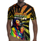 Afro-American Reggae Legend Bob Rugby Jersey One Love - Grunge Style