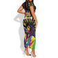 Afro-American Reggae Legend Bob Short Sleeve Bodycon Dress One Love - Grunge Style LT15