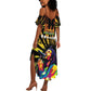 Afro-American Reggae Legend Bob Summer Maxi Dress One Love - Grunge Style