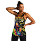 Afro-American Reggae Legend Bob Women Racerback Tank One Love - Grunge Style