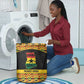 Afro Ghana Football Laundry Basket Black Stars Never Fall - Kente Pattern - African Pride