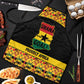Afro Ghana Football Apron Black Stars Never Fall - Kente Pattern - African Pride