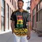 Personalized Afro Ghana Football Baseball Jersey Black Stars Never Fall - Kente Pattern - African Pride