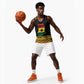 Personalized Afro Ghana Football Basketball Jersey Black Stars Never Fall - Kente Pattern - African Pride