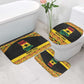Afro Ghana Football Bathroom Set Black Stars Never Fall - Kente Pattern - African Pride