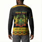 Personalized Afro Ghana Football Button Sweatshirt Black Stars Never Fall - Kente Pattern