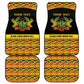 Personalized Afro Ghana Football Car Mats Black Stars Never Fall - Kente Pattern - African Pride