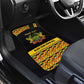 Personalized Afro Ghana Football Car Mats Black Stars Never Fall - Kente Pattern - African Pride