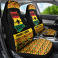 Afro Ghana Football Car Seat Cover Black Stars Never Fall - Kente Pattern - African Pride