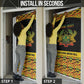 Personalized Afro Ghana Football Door Cover Black Stars Never Fall - Kente Pattern - African Pride
