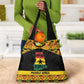 Afro Ghana Football Grocery Bag Black Stars Never Fall - Kente Pattern - African Pride