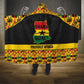 Afro Ghana Football Hooded Blanket Black Stars Never Fall - Kente Pattern - African Pride