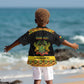 Personalized Afro Ghana Football Kid Hawaiian Shirt Black Stars Never Fall - Kente Pattern LT15