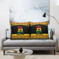 Afro Ghana Football Pillow Cover Black Stars Never Fall - Kente Pattern - African Pride