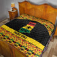 Afro Ghana Football Quilt Black Stars Never Fall - Kente Pattern - African Pride