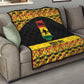 Afro Ghana Football Quilt Black Stars Never Fall - Kente Pattern - African Pride