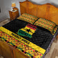 Afro Ghana Football Quilt Bed Set Black Stars Never Fall - Kente Pattern - African Pride