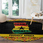 Afro Ghana Football Round Carpet Black Stars Never Fall - Kente Pattern - African Pride