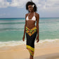 Afro Ghana Football Sarong Black Stars Never Fall - Kente Pattern - African Pride