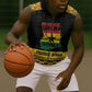 Personalized Afro Ghana Football Sleeveless Zip Hoodie Black Stars Never Fall - Kente Pattern - African Pride