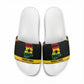 Afro Ghana Football Slide Sandals Black Stars Never Fall - Kente Pattern - African Pride