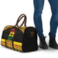 Afro Ghana Football Travel Bag Black Stars Never Fall - Kente Pattern - African Pride