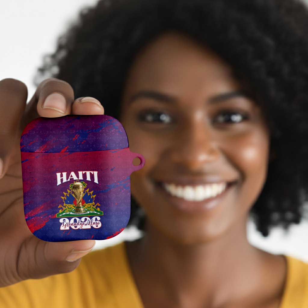 Afro-Haiti Football AirPods Case 2026 Nou Retounen Anko - African Pride