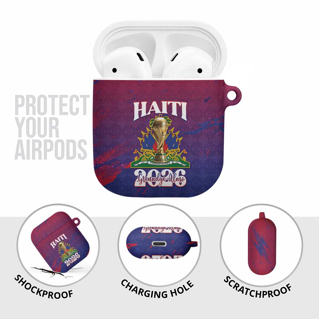 Afro-Haiti Football AirPods Case 2026 Nou Retounen Anko - African Pride