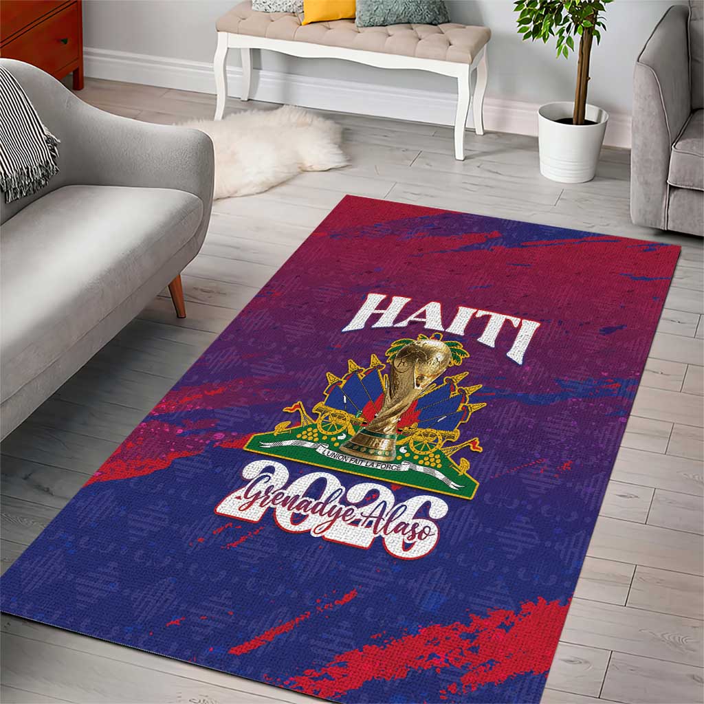 Afro-Haiti Football Area Rug 2026 Nou Retounen Anko - African Pride