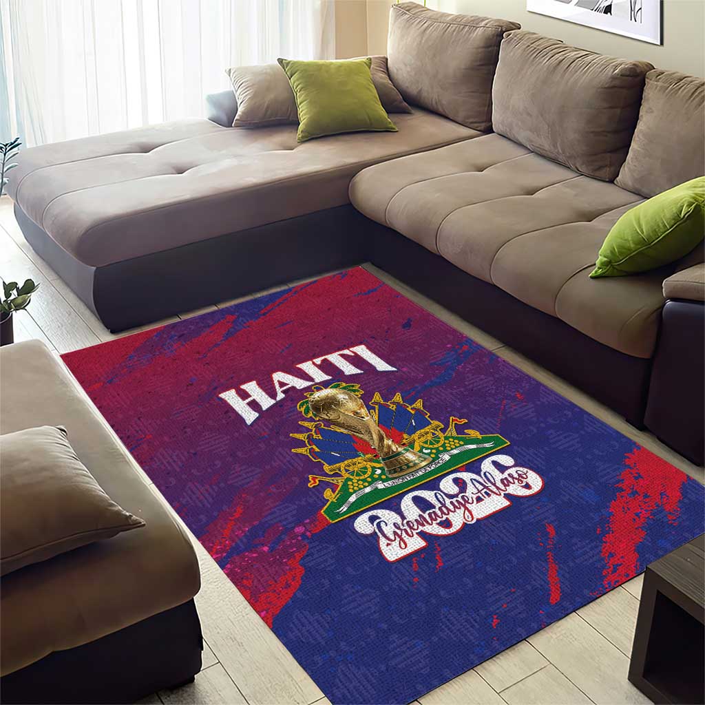 Afro-Haiti Football Area Rug 2026 Nou Retounen Anko - African Pride