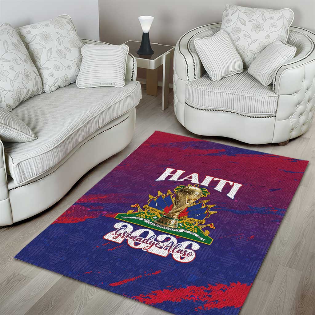 Afro-Haiti Football Area Rug 2026 Nou Retounen Anko - African Pride