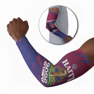 Personalized Afro-Haiti Football Arm Sleeves 2026 Nou Retounen Anko - African Pride