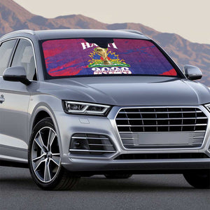 Afro-Haiti Football Auto Sun Shade 2026 Nou Retounen Anko - African Pride