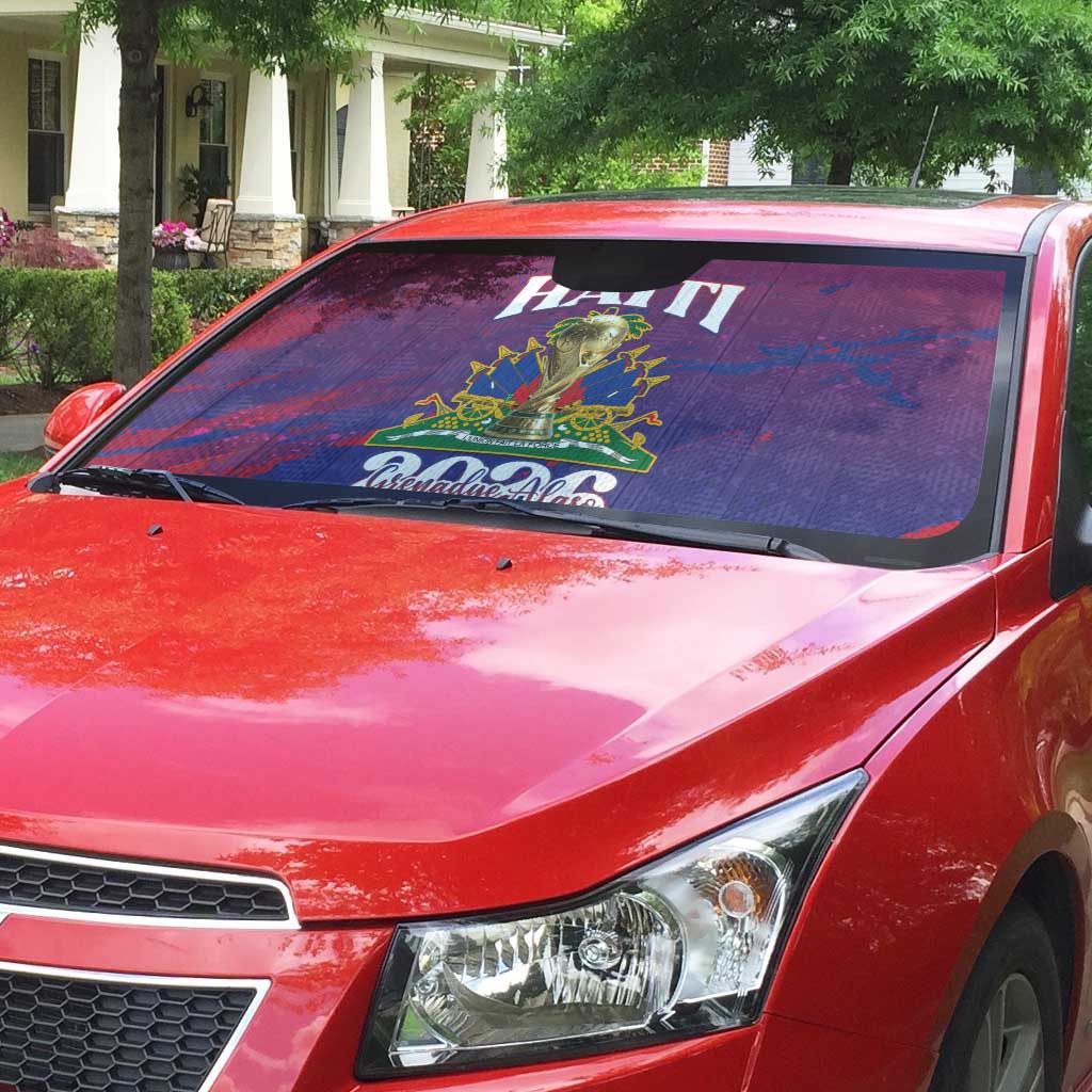 Afro-Haiti Football Auto Sun Shade 2026 Nou Retounen Anko - African Pride
