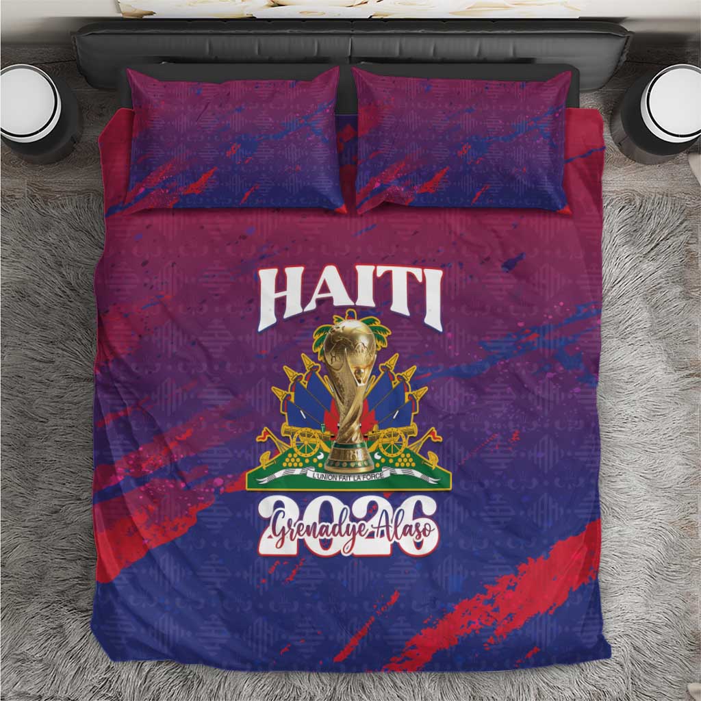 Afro-Haiti Football Bedding Set 2026 Nou Retounen Anko - African Pride