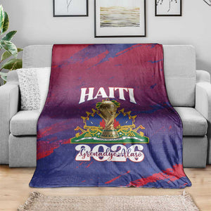 Afro-Haiti Football Blanket 2026 Nou Retounen Anko - African Pride