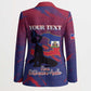 Personalized Afro-Haiti Football Blazer 2026 Nou Retounen Anko - African Pride