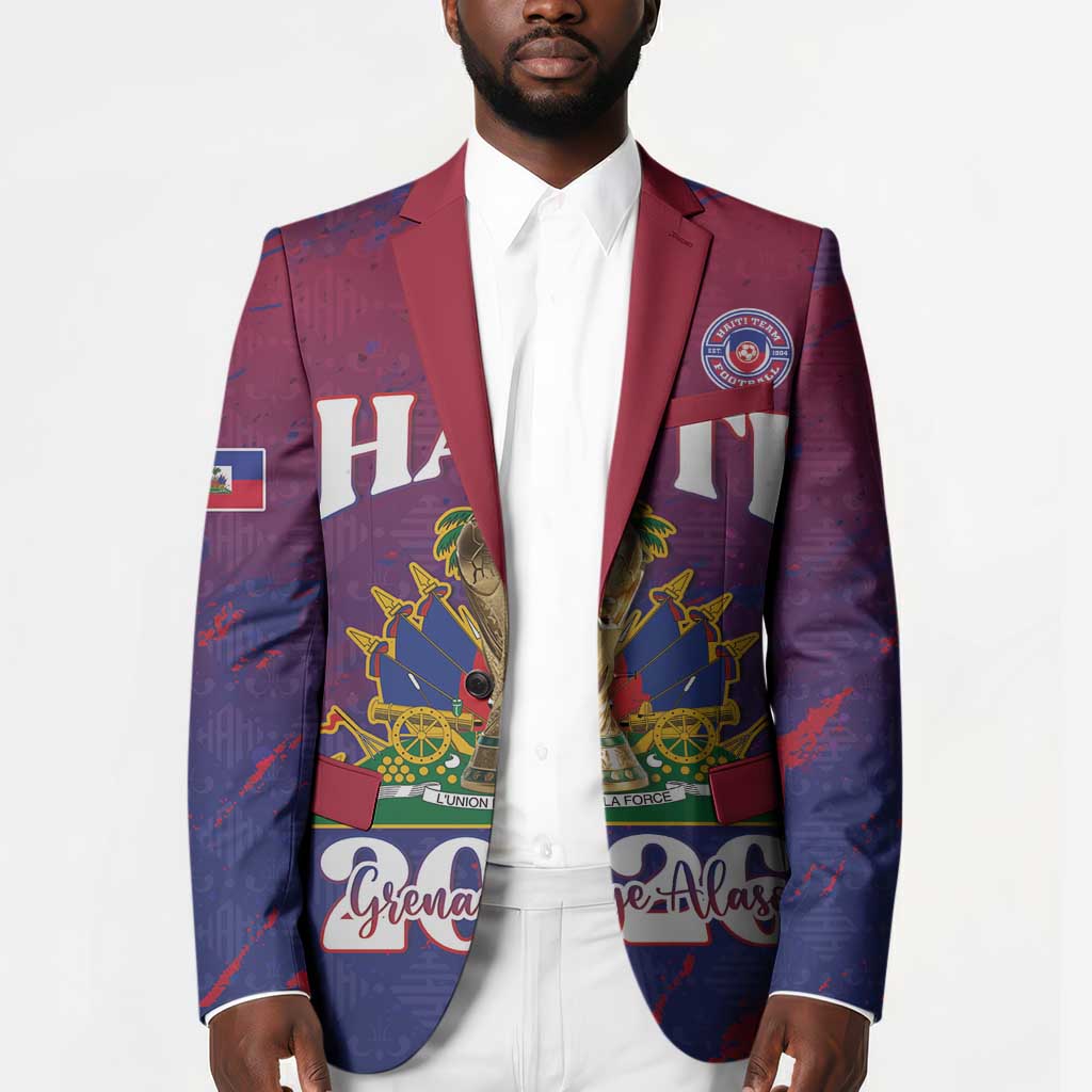 Personalized Afro-Haiti Football Blazer 2026 Nou Retounen Anko - African Pride