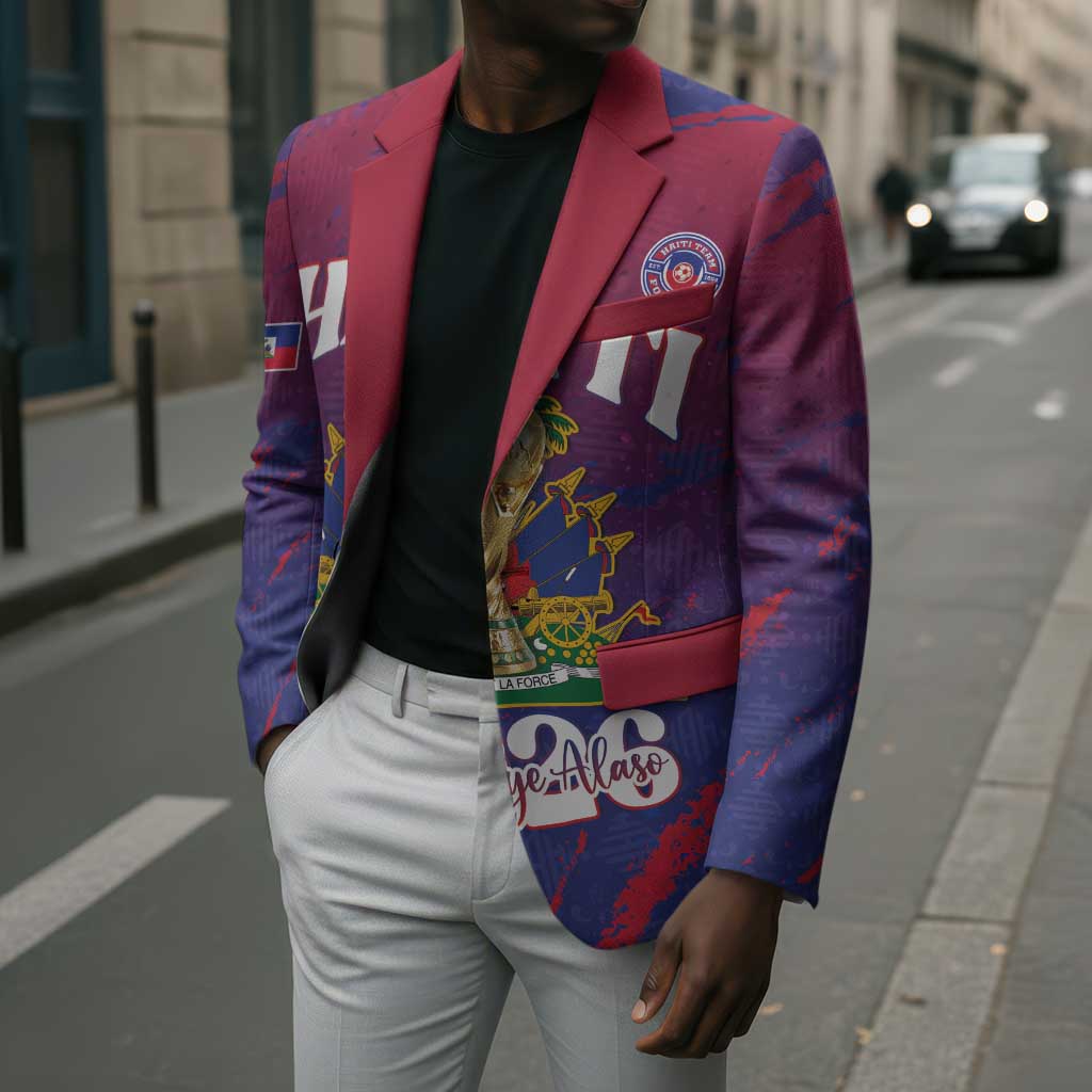Personalized Afro-Haiti Football Blazer 2026 Nou Retounen Anko - African Pride